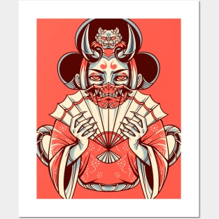 Oni Geisha Posters and Art